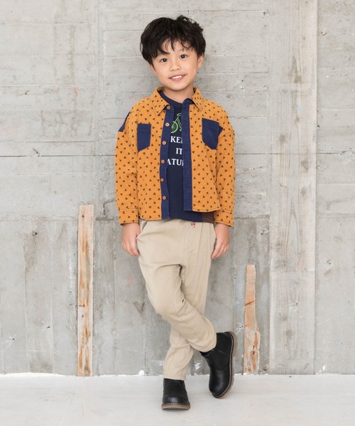 RAGMART(ラグマート)の「チェックシャツ(シャツ/ブラウス・キッズ・キャメル/ネイビー・130cm/100cm/120cm/110cm)」の9枚目の写真