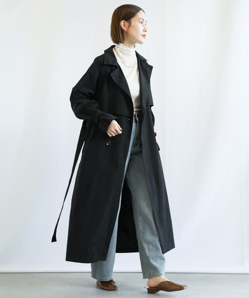 select MOCA（セレクトモカ）の「2022 SS キャンディースリーブトレンチ（トレンチコート・レディース・ブラック/ベージュ/アイボリー・FREE）」の15枚目の写真