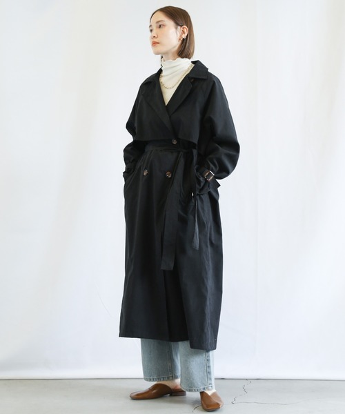 select MOCA（セレクトモカ）の「2022 SS キャンディースリーブトレンチ（トレンチコート・レディース・ブラック/ベージュ/アイボリー・FREE）」の16枚目の写真