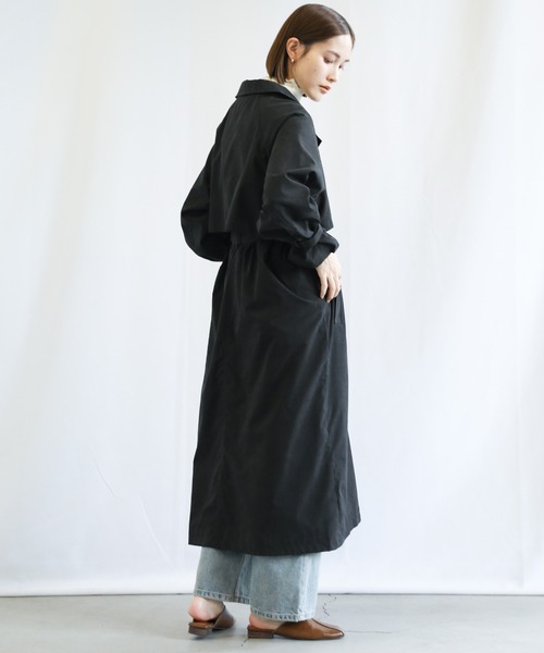 select MOCA（セレクトモカ）の「2022 SS キャンディースリーブトレンチ（トレンチコート・レディース・ブラック/ベージュ/アイボリー・FREE）」の17枚目の写真