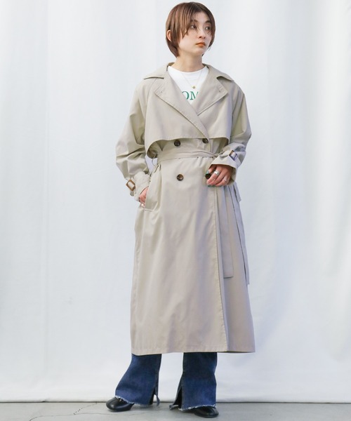 select MOCA（セレクトモカ）の「2022 SS キャンディースリーブトレンチ（トレンチコート・レディース・ブラック/ベージュ/アイボリー・FREE）」の20枚目の写真