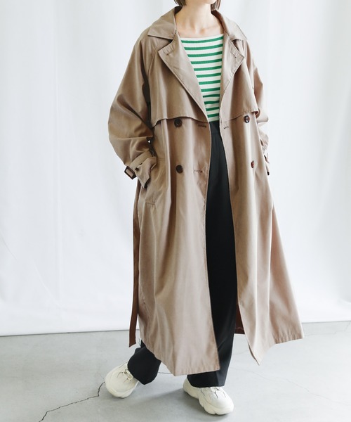 select MOCA（セレクトモカ）の「2022 SS キャンディースリーブトレンチ（トレンチコート・レディース・ブラック/ベージュ/アイボリー・FREE）」の7枚目の写真