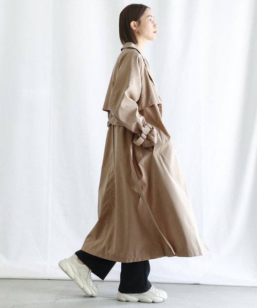select MOCA（セレクトモカ）の「2022 SS キャンディースリーブトレンチ（トレンチコート・レディース・ブラック/ベージュ/アイボリー・FREE）」の9枚目の写真