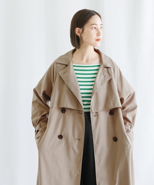 select MOCA（セレクトモカ）の「2022 SS キャンディースリーブトレンチ（トレンチコート・レディース・ブラック/ベージュ/アイボリー・FREE）」の4枚目の写真