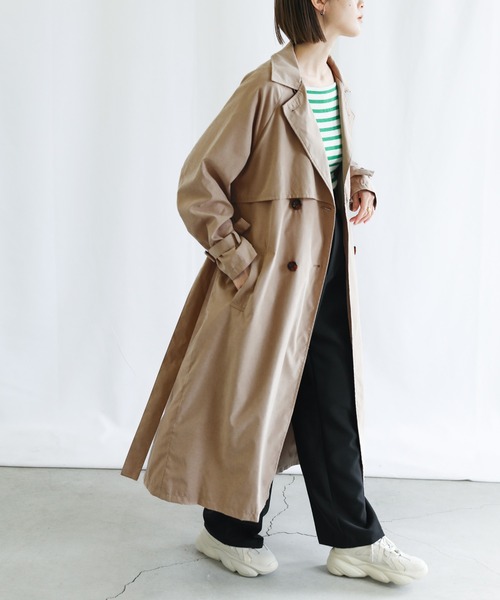 select MOCA（セレクトモカ）の「2022 SS キャンディースリーブトレンチ（トレンチコート・レディース・ブラック/ベージュ/アイボリー・FREE）」の11枚目の写真