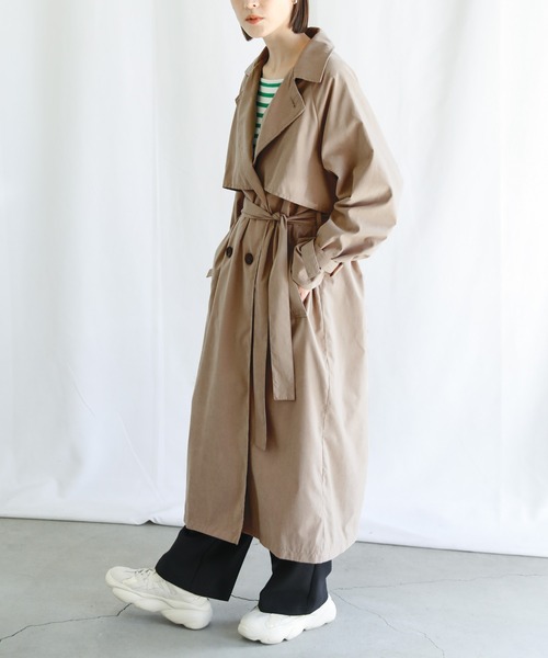 select MOCA（セレクトモカ）の「2022 SS キャンディースリーブトレンチ（トレンチコート・レディース・ブラック/ベージュ/アイボリー・FREE）」の12枚目の写真