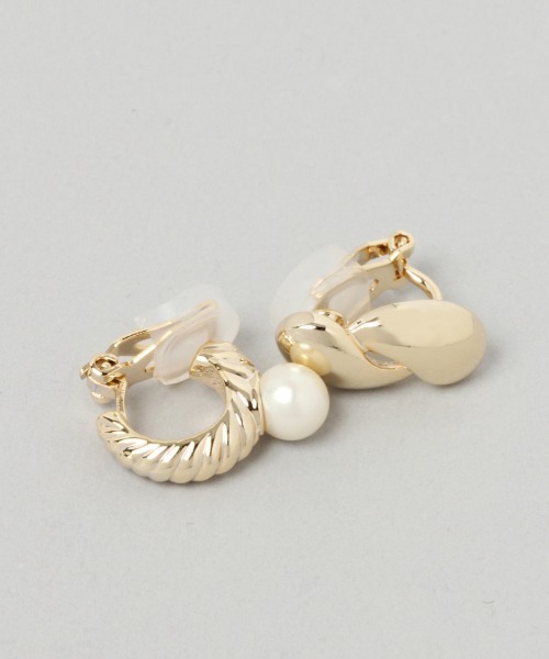 JEANASIS（ジーナシス）の「レトロイヤークリップ/956205（イヤーカフ・レディース・シルバー/ゴールド/シルバー系その他/ゴールド系その他・FREE）」の5枚目の写真