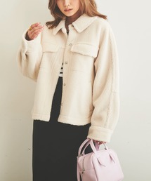 FREE'S MART | 【Sシリーズ対応】◆フロントポケットボアジャケット(ブルゾン)