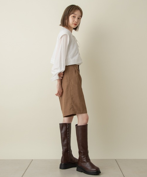 Kastane（カスタネ）の「刺繍フラップ付き３WAYブラウス（シャツ/ブラウス・レディース・ブラック/オフホワイト・FREE）」の18枚目の写真