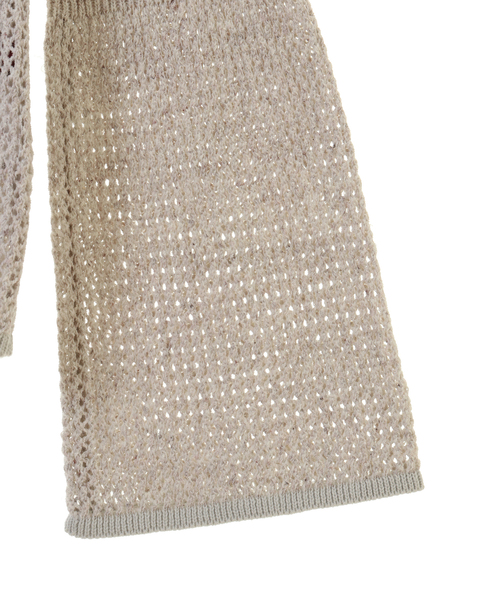 alcali(アルカリ)の「すかし編みフレアースリーブトップス(ニット/セーター・レディース・ブラック/ライトグレー・FREE)」の11枚目の写真