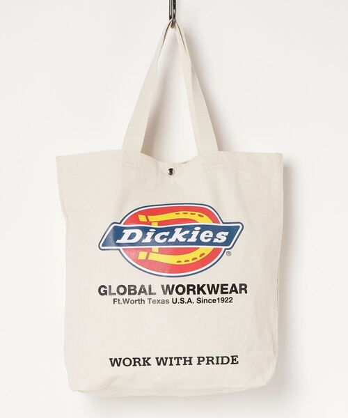 Dickies（ディッキーズ）の「【DICKIES/ディッキーズ】ロゴアートワークプリント キャンバストートバッグ（トートバッグ・レディース・ホワイト/ブラック/ネイビー/レッド・F）」の2枚目の写真
