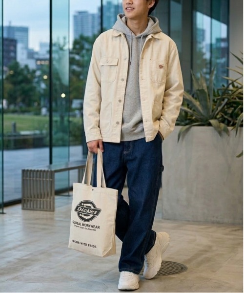 Dickies(ディッキーズ)の「【DICKIES/ディッキーズ】ロゴアートワークプリント キャンバストートバッグ(トートバッグ・レディース・ホワイト/ブラック/ネイビー/レッド・F)」の17枚目の写真