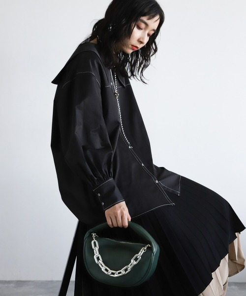 HARE（ハレ）の「アーチホリデイチェーンバッグ(HARE)（ハンドバッグ・レディース・ブラック/グリーン・FREE）」の14枚目の写真