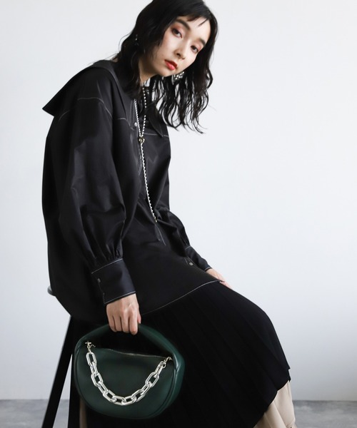 HARE（ハレ）の「アーチホリデイチェーンバッグ(HARE)（ハンドバッグ・レディース・ブラック/グリーン・FREE）」の7枚目の写真