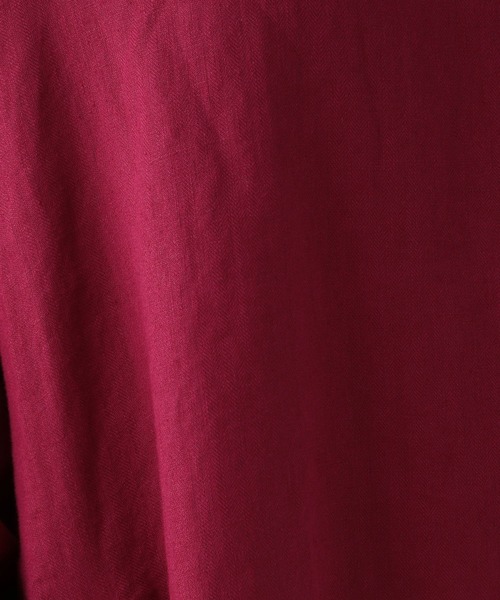 studio CLIP（スタディオクリップ）の「《Natural by studio CLIP》リネンサイドタックワンピース（ワンピース・レディース・ベージュ/ボルドー/スモーク・FREE）」の18枚目の写真