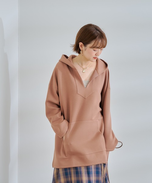 DouDou（ドゥドゥ）の「メキシカンパーカー（パーカー・レディース・ブラック/グレイッシュベージュ/キャメル・FREE）」の3枚目の写真