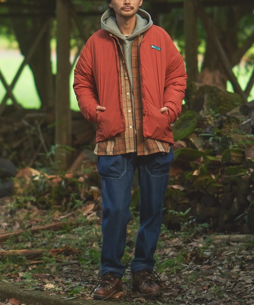 Franklin Climbing（フランクリンクライミング）の「【Franklin Climbing】ダウンカーディガン（ダウンジャケット/コート・メンズ・スカイブルー/オレンジ/ブラック・XL/M/XS/L/S）」の6枚目の写真