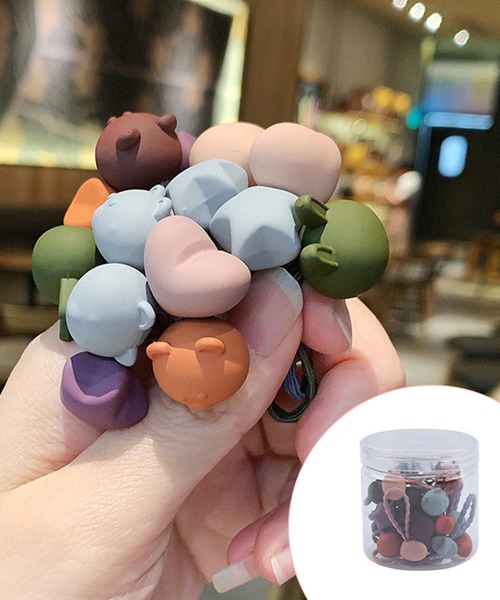 セール ファンシーヘアゴム本セット シュシュやリボンと合わせやすいおしゃれアクセサリーシリーズ ヘアゴム Juweel ユウェル のファッション 通販 Zozotown