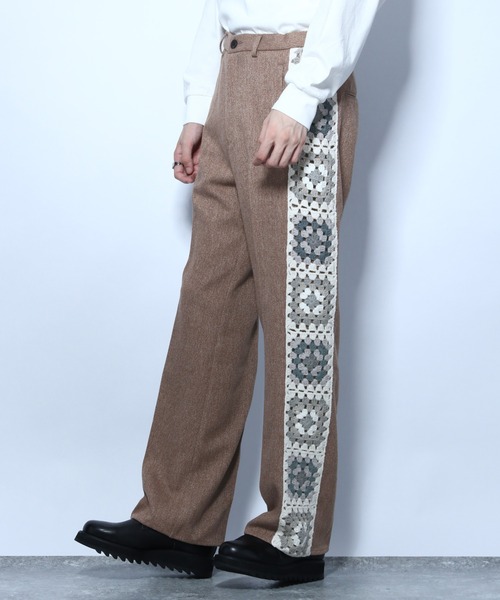 HARE(ハレ)の「サイドクロシェアミパンツ(HARE)(その他パンツ・メンズ・ブラック/ブラウン・FREE)」の10枚目の写真