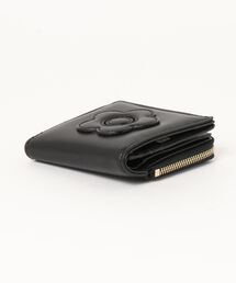 【新品未使用品】マリークワント　デイジーチャームポイントパース　長財布 黒 新品未使用品】マリークワント デイジーチャームポイントパース