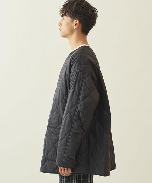 info. BEAUTY&YOUTH（インフォビューティアンドユース）の「【WEB限定】＜info. BEAUTY&YOUTH＞ キルティング バルーン ライナー コート（その他アウター・メンズ・ブラック/ゴールド/オリーブ・L/S/M）」の5枚目の写真