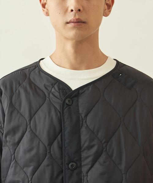 info. BEAUTY&YOUTH（インフォビューティアンドユース）の「【WEB限定】＜info. BEAUTY&YOUTH＞ キルティング バルーン ライナー コート（その他アウター・メンズ・ブラック/ゴールド/オリーブ・L/S/M）」の7枚目の写真