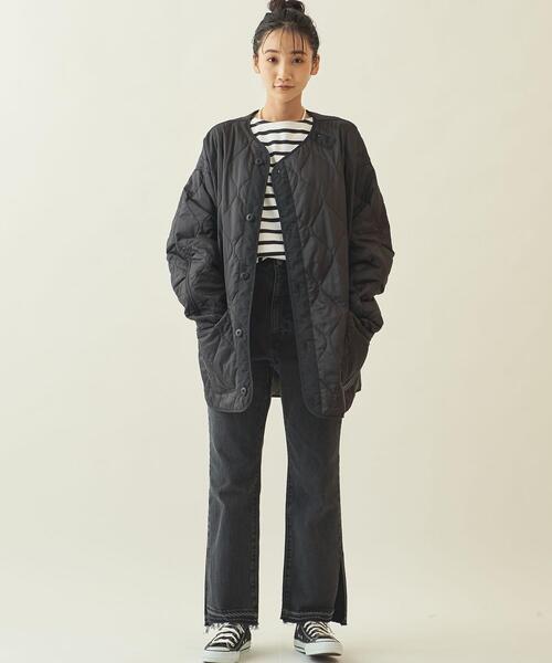 info. BEAUTY&YOUTH（インフォビューティアンドユース）の「【WEB限定】＜info. BEAUTY&YOUTH＞ キルティング バルーン ライナー コート（その他アウター・メンズ・ブラック/ゴールド/オリーブ・L/S/M）」の13枚目の写真