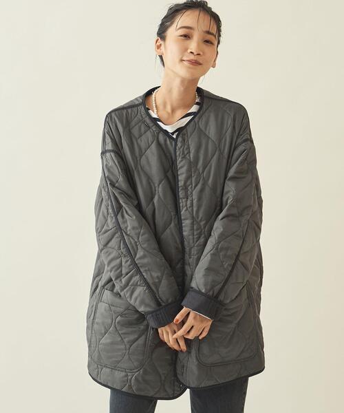 info. BEAUTY&YOUTH（インフォビューティアンドユース）の「【WEB限定】＜info. BEAUTY&YOUTH＞ キルティング バルーン ライナー コート（その他アウター・メンズ・ブラック/ゴールド/オリーブ・L/S/M）」の21枚目の写真