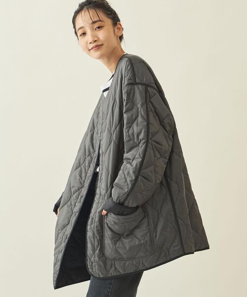 info. BEAUTY&YOUTH（インフォビューティアンドユース）の「【WEB限定】＜info. BEAUTY&YOUTH＞ キルティング バルーン ライナー コート（その他アウター・メンズ・ブラック/ゴールド/オリーブ・L/S/M）」の22枚目の写真