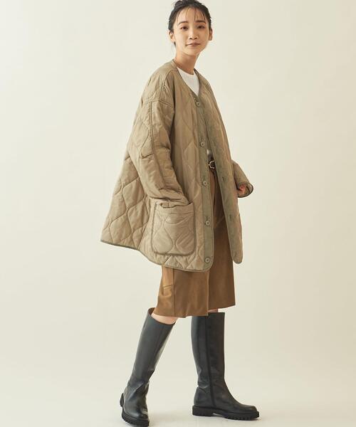 【最終】クールカレアンBSBインポート 重ね着風コート 税込41,800円 info. BEAUTY&YOUTH（インフォビューティアンドユース）の