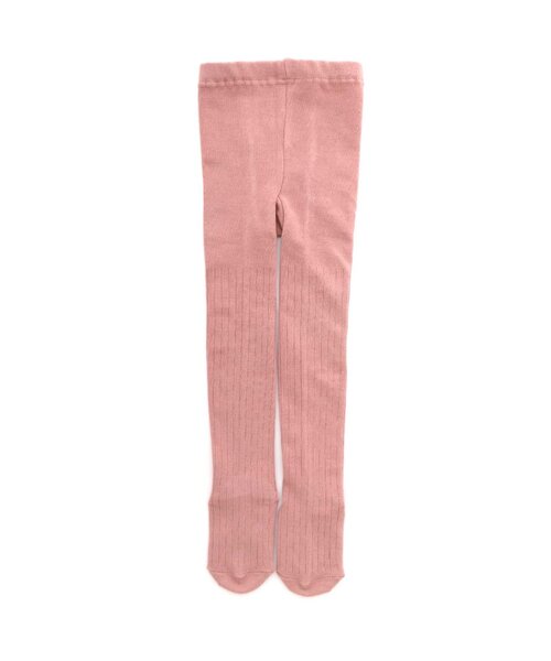 Ampersand（アンパサンド）の「/シンプルリブタイツ（タイツ/ストッキング・キッズ・ブラウン/ピンク/ミント/マスタード/ネイビー・100/120/140/110/80/90）」の5枚目の写真