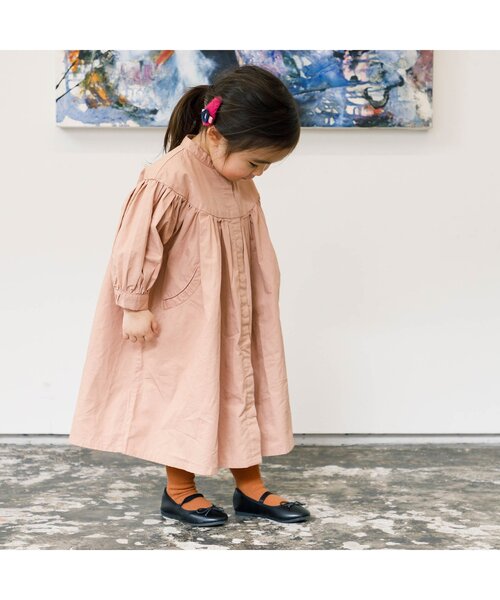 Ampersand（アンパサンド）の「/シンプルリブタイツ（タイツ/ストッキング・キッズ・ブラウン/ピンク/ミント/マスタード/ネイビー・100/120/140/110/80/90）」の7枚目の写真