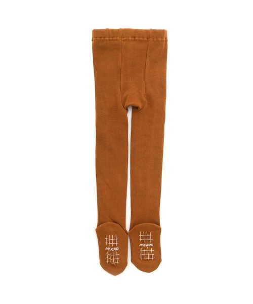 Ampersand（アンパサンド）の「/シンプルリブタイツ（タイツ/ストッキング・キッズ・ブラウン/ピンク/ミント/マスタード/ネイビー・100/120/140/110/80/90）」の8枚目の写真