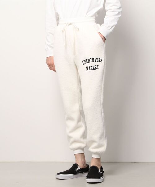【SUPER THANKS】スーパーサンクス カレッジロゴ トラックパンツ ST213CS012