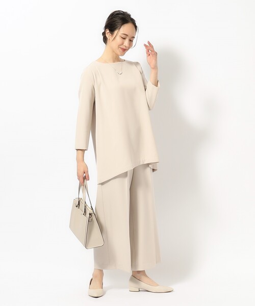 SHOO・LA・RUE（シューラルー）の「◆【S-3L】ダブルクロスチュニック（チュニック・レディース・ブラック系1/ベージュ系その他5・01/02/03/04/05）」の6枚目の写真