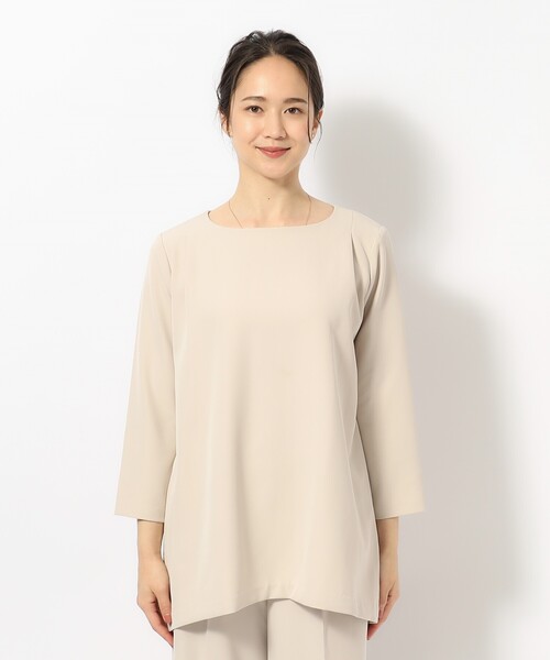 SHOO・LA・RUE（シューラルー）の「◆【S-3L】ダブルクロスチュニック（チュニック・レディース・ブラック系1/ベージュ系その他5・01/02/03/04/05）」の13枚目の写真