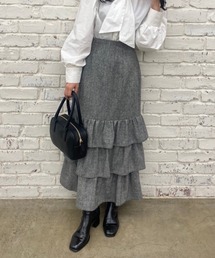 one after another NICE CLAUP | フリルティアードロングスカート(スカート)