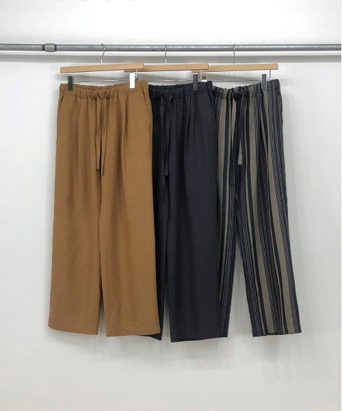 KIIT(キート)の「KIIT キート / RELAXING PANTS リラクシングパンツ イージーパンツ / KIM-P93-202(その他パンツ・メンズ・チャコールグレー/ストライプ/キャメル・1/3/2)」の7枚目の写真