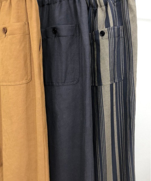 KIIT(キート)の「KIIT キート / RELAXING PANTS リラクシングパンツ イージーパンツ / KIM-P93-202(その他パンツ・メンズ・チャコールグレー/ストライプ/キャメル・1/3/2)」の6枚目の写真