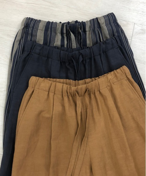 KIIT(キート)の「KIIT キート / RELAXING PANTS リラクシングパンツ イージーパンツ / KIM-P93-202(その他パンツ・メンズ・チャコールグレー/ストライプ/キャメル・1/3/2)」の4枚目の写真