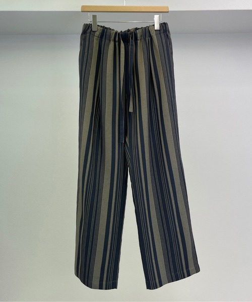 KIIT(キート)の「KIIT キート / RELAXING PANTS リラクシングパンツ イージーパンツ / KIM-P93-202(その他パンツ・メンズ・チャコールグレー/ストライプ/キャメル・1/3/2)」の8枚目の写真