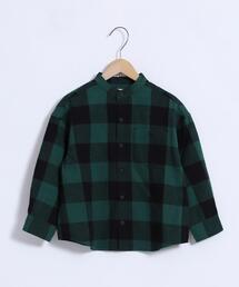 coen | 【coen キッズ】ネルチェックバンドカラーシャツ(シャツ/ブラウス)