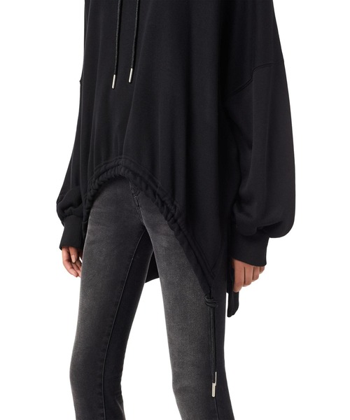 DIESEL（ディーゼル）の「レディース スウェット パーカー ルーズ スーパーリラックス（パーカー・レディース・ブラック/ピンク・MEDIUM/SMALL/X-SMALL/XX-SMALL）」の5枚目の写真