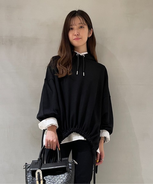 DIESEL（ディーゼル）の「レディース スウェット パーカー ルーズ スーパーリラックス（パーカー・レディース・ブラック/ピンク・MEDIUM/SMALL/X-SMALL/XX-SMALL）」の10枚目の写真