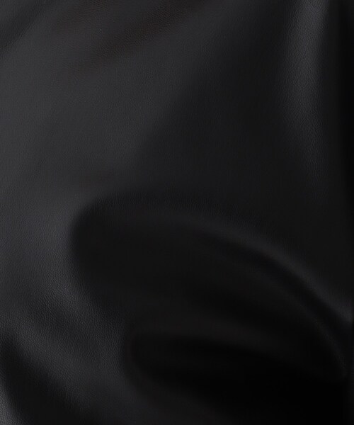 AG by aquagirl（エージーバイアクアガール）の「◆シンセティックレザーボリュームスリーブジャケット【WEB限定サイズ】（ライダースジャケット・レディース・ブラック/ナチュラル・40/38/36）」の13枚目の写真