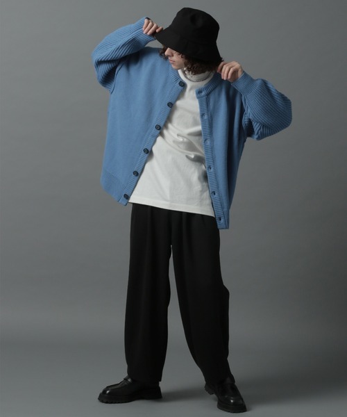 HARE（ハレ）の「2WAYマルチデザインカーディガン(HARE)（カーディガン/ボレロ・メンズ・ライトブルー/ブラック/ブラウン/グレー・SMALL/MEDIUM）」の20枚目の写真