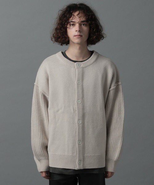 HARE（ハレ）の「2WAYマルチデザインカーディガン(HARE)（カーディガン/ボレロ・メンズ・ライトブルー/ブラック/ブラウン/グレー・SMALL/MEDIUM）」の5枚目の写真