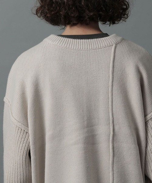 HARE（ハレ）の「2WAYマルチデザインカーディガン(HARE)（カーディガン/ボレロ・メンズ・ライトブルー/ブラック/ブラウン/グレー・SMALL/MEDIUM）」の11枚目の写真