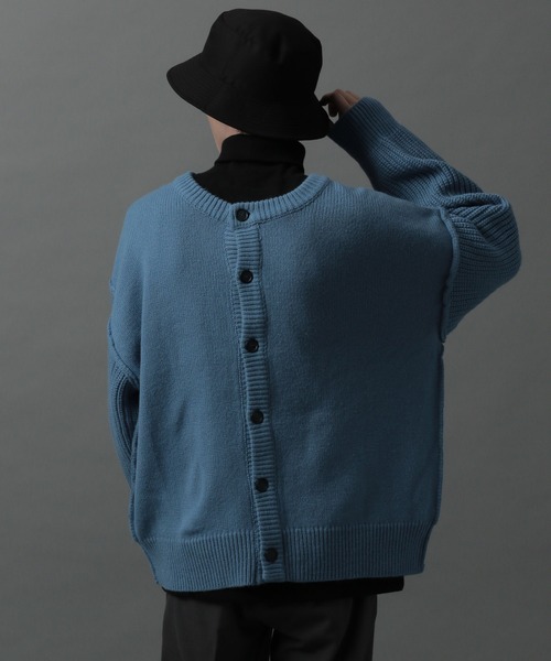 HARE（ハレ）の「2WAYマルチデザインカーディガン(HARE)（カーディガン/ボレロ・メンズ・ライトブルー/ブラック/ブラウン/グレー・SMALL/MEDIUM）」の22枚目の写真
