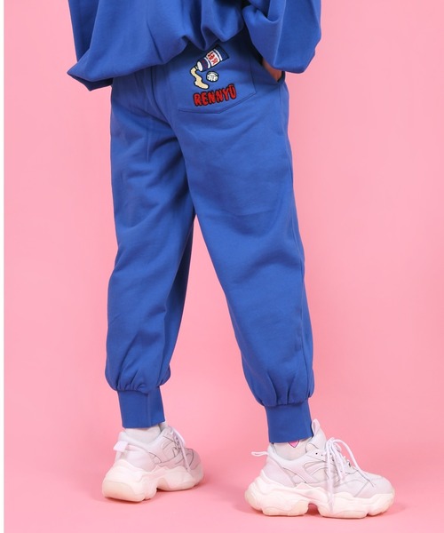 PUNYUS（プニュズ）の「フードサガラ刺繍スウェットパンツ（スウェットパンツ・レディース・グリーン/ホワイト/パープル/イエロー/サックスブルー/ブルー/ブラック/ピンク/オレンジ/レッド/杢グレー・2/3/4/1）」の7枚目の写真